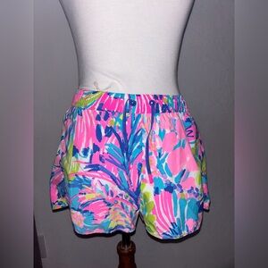 Lilly Pulitzer Gumbo Limbo Runaround Shorts Pockets Beach Shorts Size Small